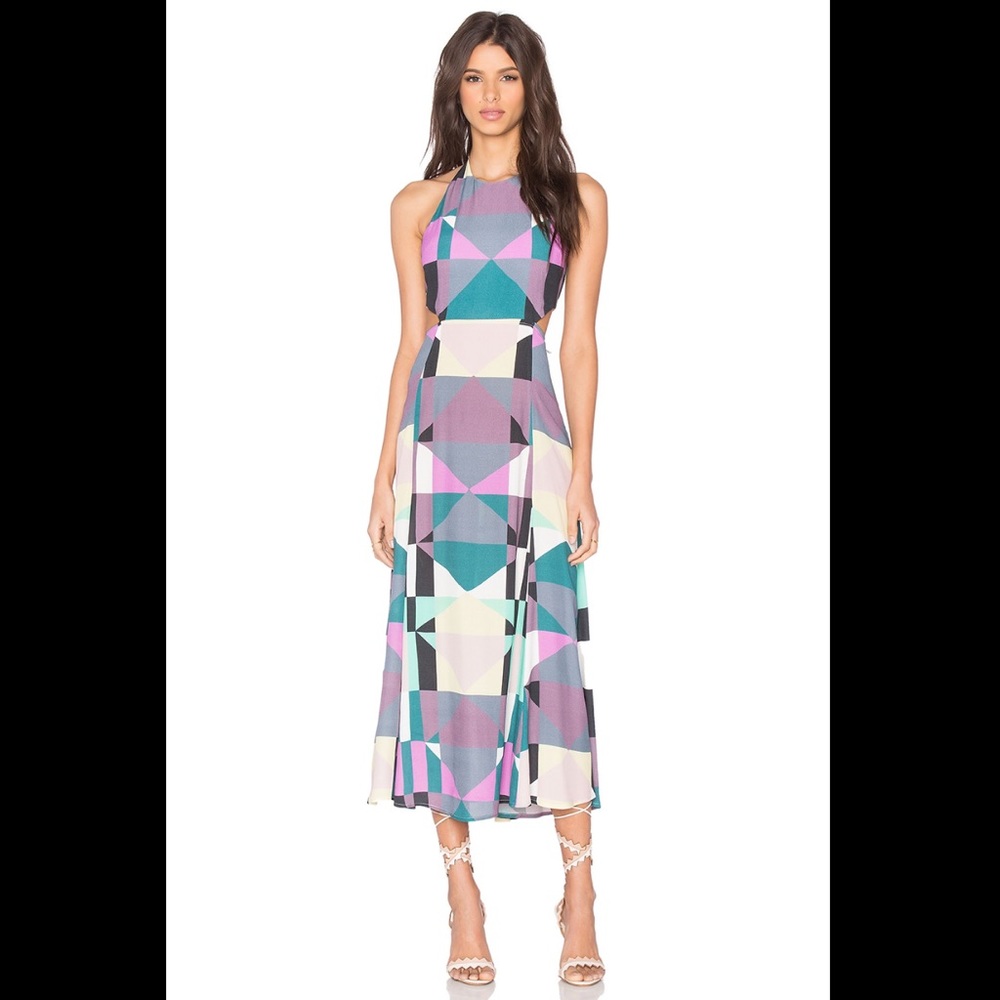 Mara Hoffman Tie Back Cutout Dress